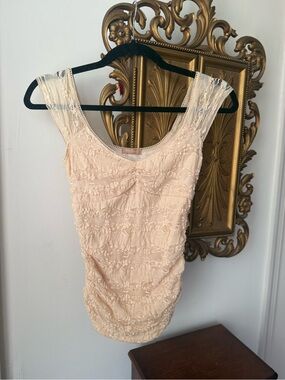 Twenty One Cottagecore Coquette Lace Ruffled Scoop Neck